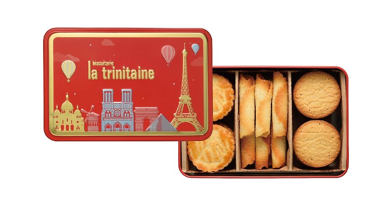 【LT Brittany Biscuit】Paris View 300g - Handmade Cookies - Other Materials Red