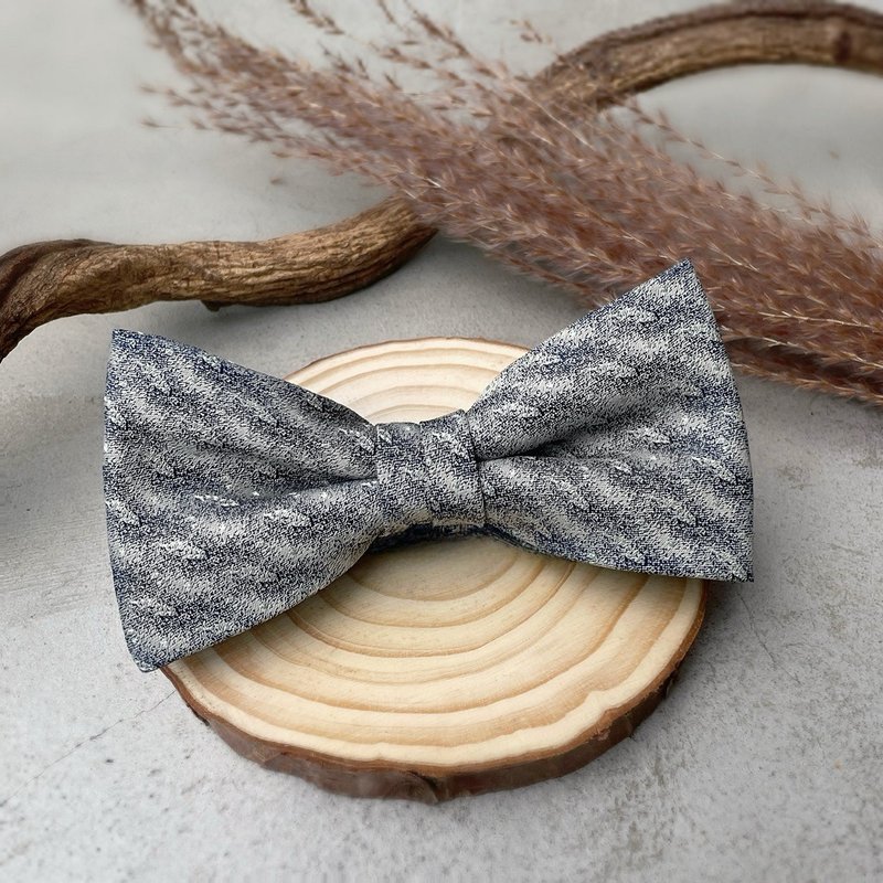 Stone bow tie with stone pattern - After experiencing the sun, moon, wind and rain, I have hidden all my love in this Stone - Bow Ties & Ascots - Other Man-Made Fibers Gray