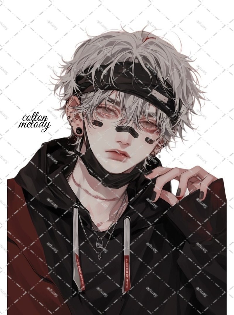 original sticker no.2363 人物ステッカー オリジナルステッカー オリジナル人物ステッカー 装飾ステッカー cotton melody - 貼紙 - 紙 