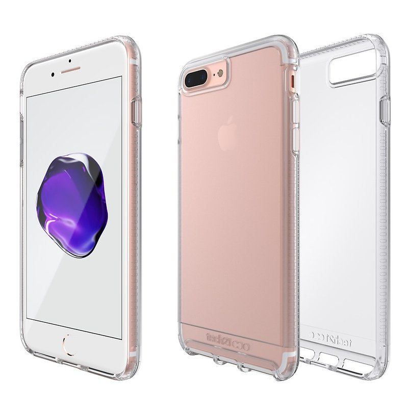 Tech21 UK Ultra Impact iPhone 7 Plus Hard Transparent Protective Case (5055517362627 - Phone Cases - Other Materials Transparent
