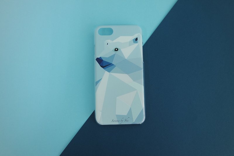 Texture polar bear phone case - อื่นๆ - พลาสติก 