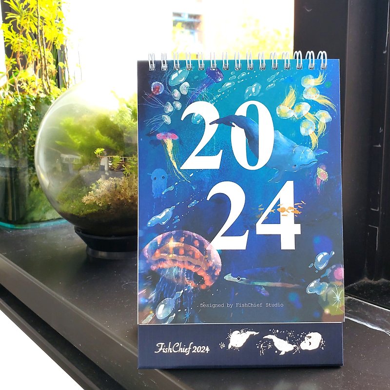 2024 Ocean Desk Calendar - ปฏิทิน - กระดาษ 
