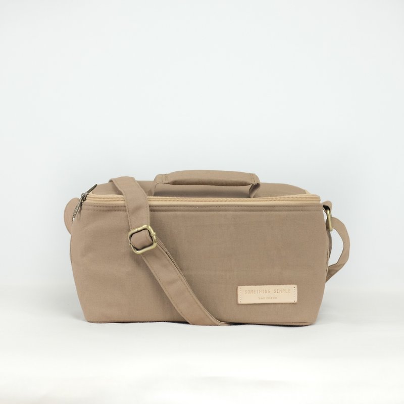 Bento bag - brown - Messenger Bags & Sling Bags - Cotton & Hemp Khaki
