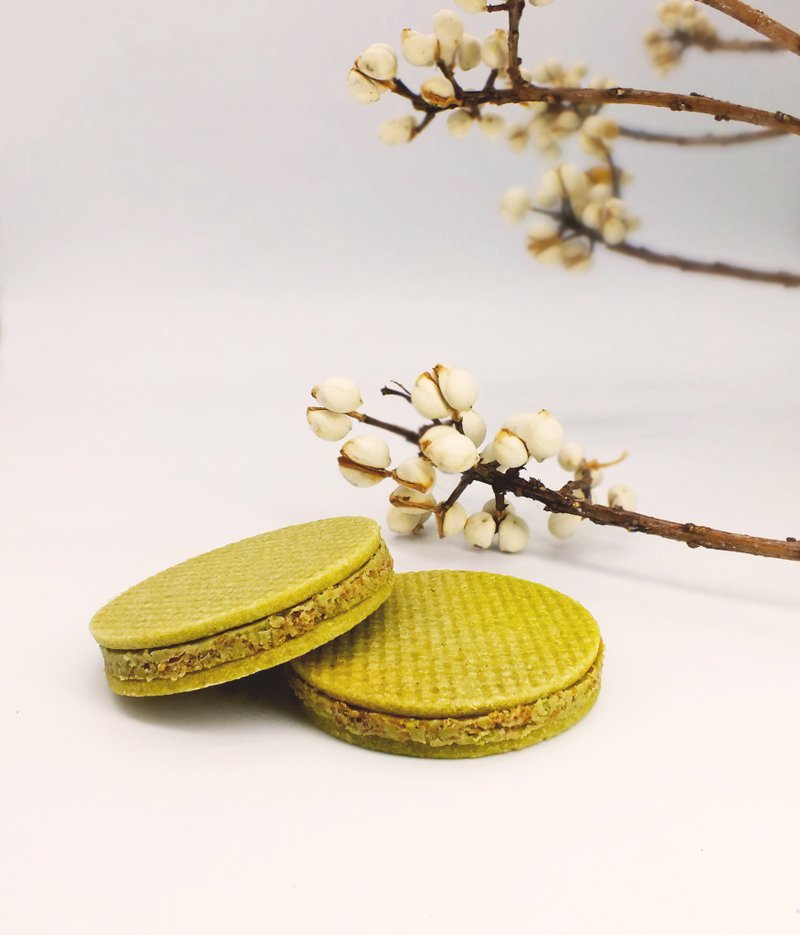 Lychee Honey & Green Tea Cookie - Handmade Cookies - Other Materials Orange