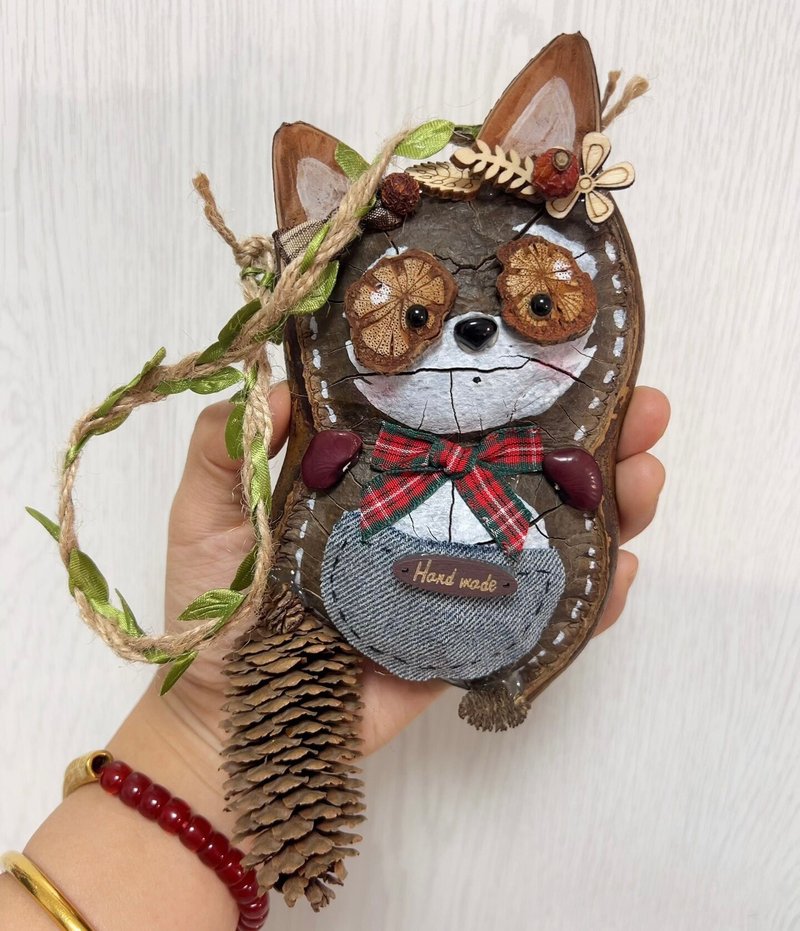 小浣熊豆莢掛件 - 吊飾/掛飾 - 植物．花 