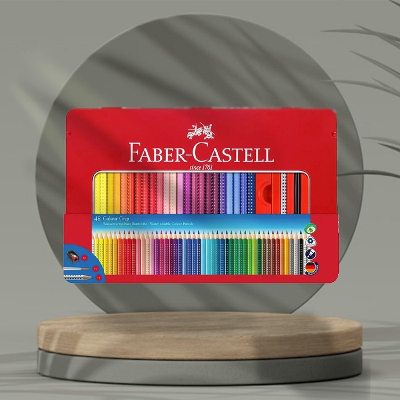 Faber-Castell 2001握得住好點子水彩色鉛筆48色鐵盒裝(原廠正貨) - 其他 - 其他材質 多色
