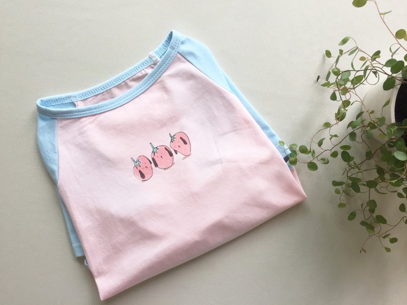 【Strawberry Milkshake】Summer must-have pet clothes with contrasting colors and cool feeling - Clothing & Accessories - Cotton & Hemp Pink