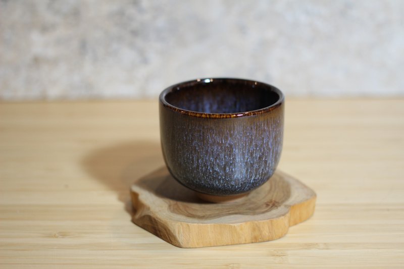 【送禮好物】90ml 燒和 能量瓷 天目釉 遠紅外線茶杯 酒杯 - 酒杯/酒器 - 瓷 