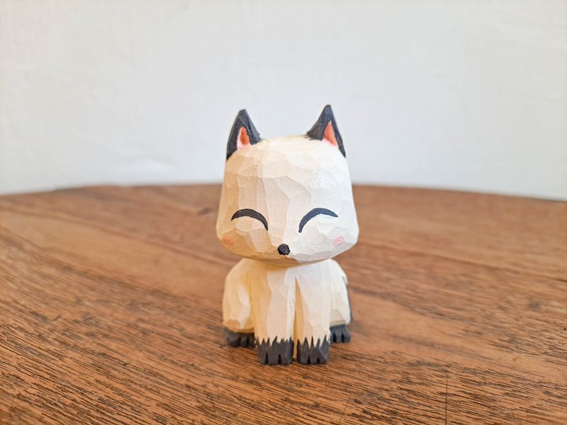 White Fox - ตุ๊กตา - ไม้ 