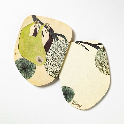 地球樹Earthtree(Fairtrade&Eco) 地球樹公平貿易fair trade -- 日本moritaMIW明信片(懶惰的樹懶)