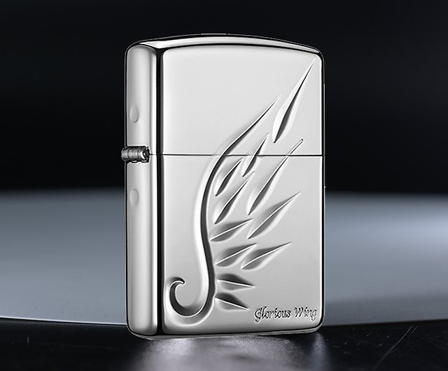 ZIPPO official flagship store] Pattern embossed pattern (bright silver)  windproof lighter ZA-3-163B - Shop zippo Other - Pinkoi