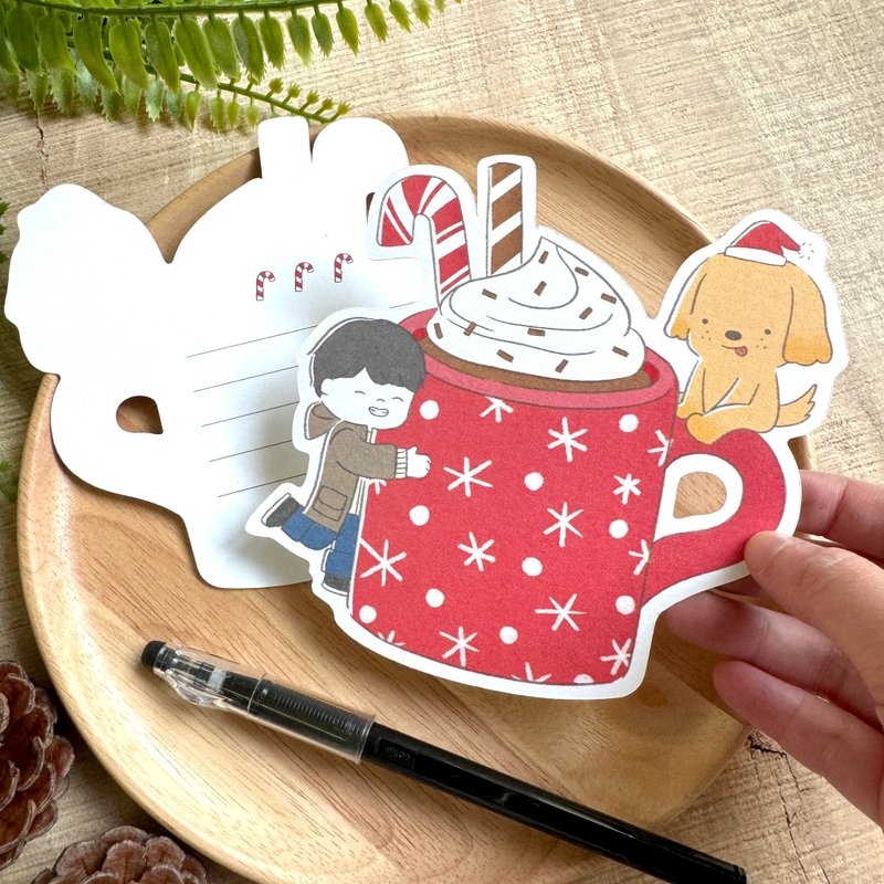 Christmas Cocoa Die-Cut Postcard - Cards & Postcards - Paper 