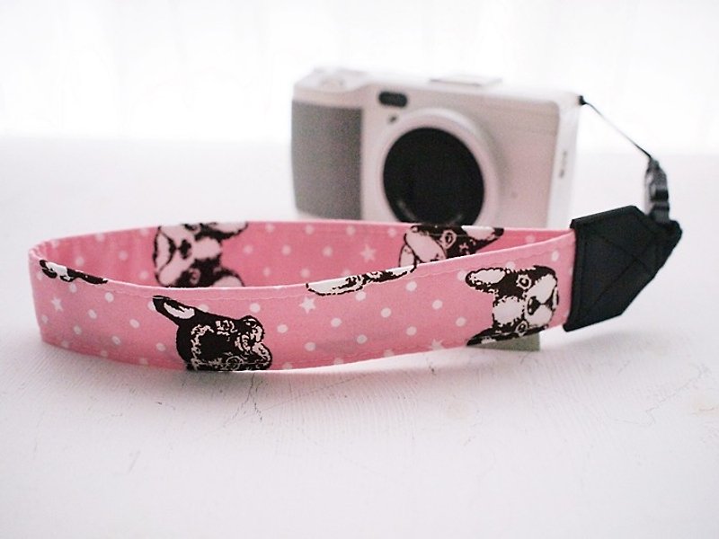 hairmo Wrist Camera Strap/Mobile Strap/Certificate Strap (17cm) - Cameras - Cotton & Hemp Pink