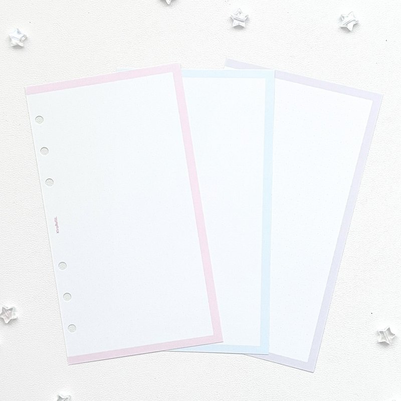 4mm dot grid refill assortment (Bible size) - Notebooks & Journals - Paper Multicolor