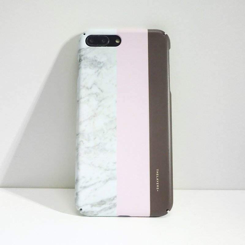 名入れ無料 | シンプル大理石 FAB MARBLE iPhone 15 MagSafe カスタムフォンケース - スマホケース - プラスチック ピンク