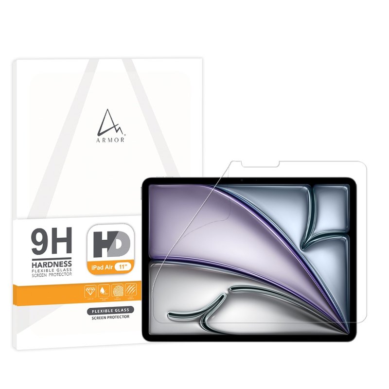 Flexible Glass Screen Protector for iPadAir 11 (2024), 9H with HD - Tablet & Laptop Cases - Other Materials 