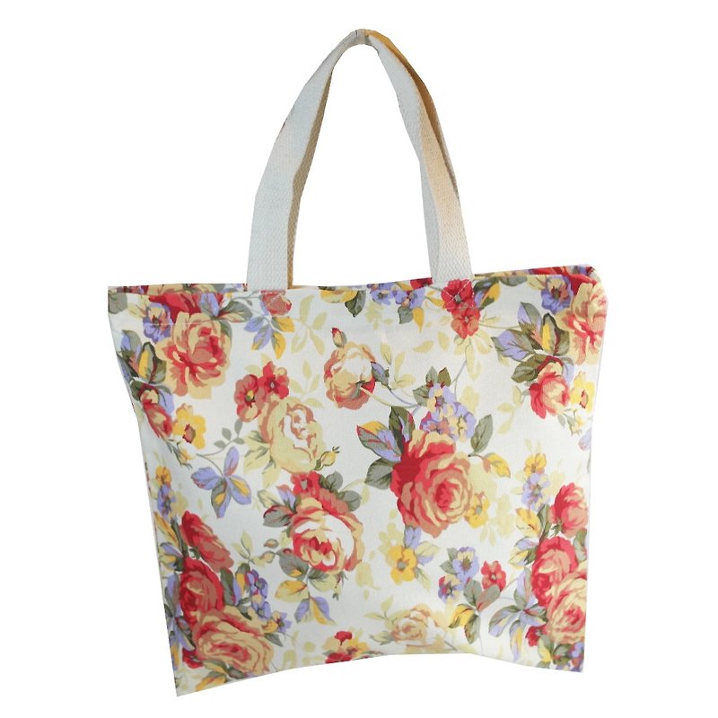กระเป๋าหิ้ว Shopping Bag (Size M) - กระเป๋าถือ - วัสดุอื่นๆ ขาว