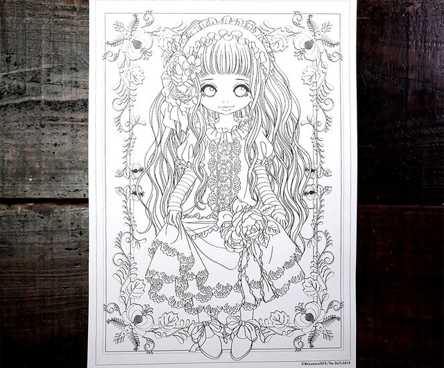 大人の塗り絵 Dollish-G Vol.9 2枚入り - ショップ Nelco neco