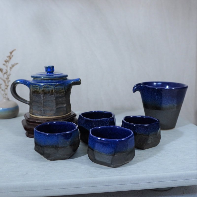 Night tea set - Teapots & Teacups - Pottery Multicolor