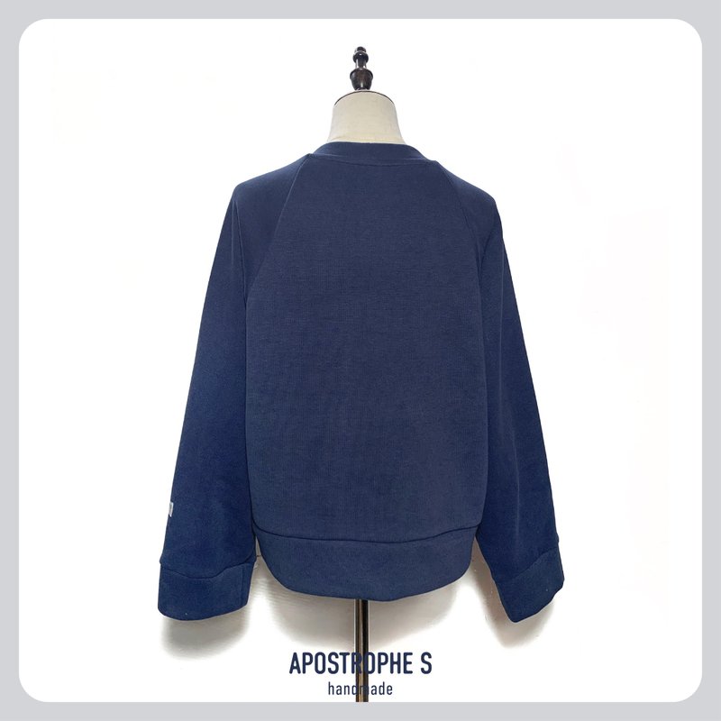 【Apostrophe_s_0】Round Neck Drape Top | Ladies | Casual - เสื้อยืดผู้หญิง - ผ้าฝ้าย/ผ้าลินิน 