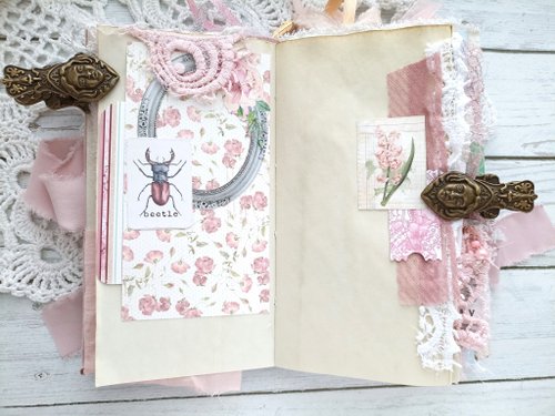 鳥、バラ、ジャンクジャーナル、ハンドメイド、コテージライフ、乳製品