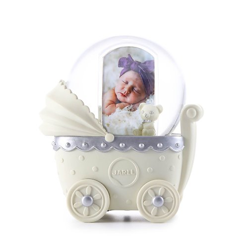 JARLL 讚爾藝術 Baby Carriage 相框 水晶球音樂盒