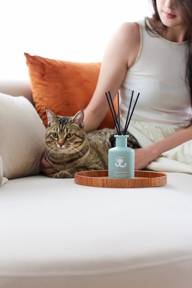 HEYDAY Pet-Friendly Diffusing Woody Accent Solo Journey Produced by Australian Veterinarians and SGS Certified - Fragrances - Glass Blue