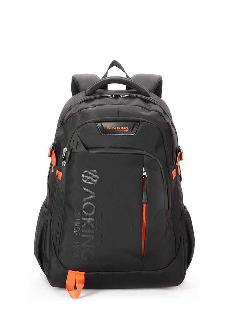 Ergonomic School Bag Lightweight Massage Shoulder Backpack SN57605 Black - กระเป๋าเป้สะพายหลัง - วัสดุอีโค สีดำ