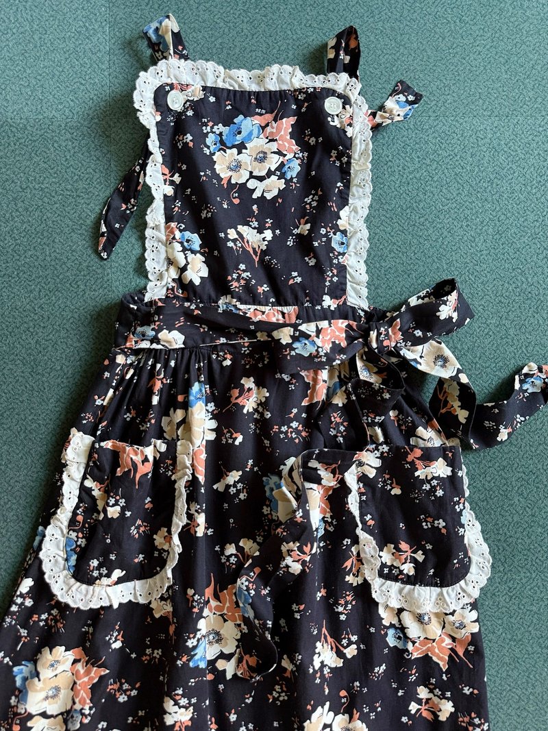 1970s usa prairie county dress 田園風格混搭圍裙 森系野餐少女 - 洋裝/連身裙 - 棉．麻 
