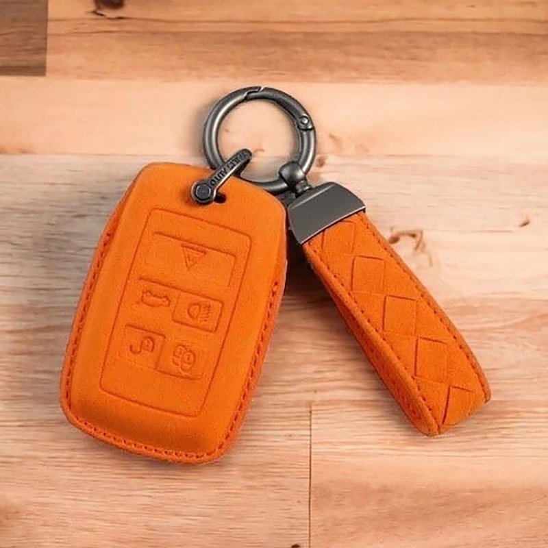 Range Land Rover Rover Land Rover Evoque Velar Defender Leather Case - ที่ห้อยกุญแจ - หนังแท้ 