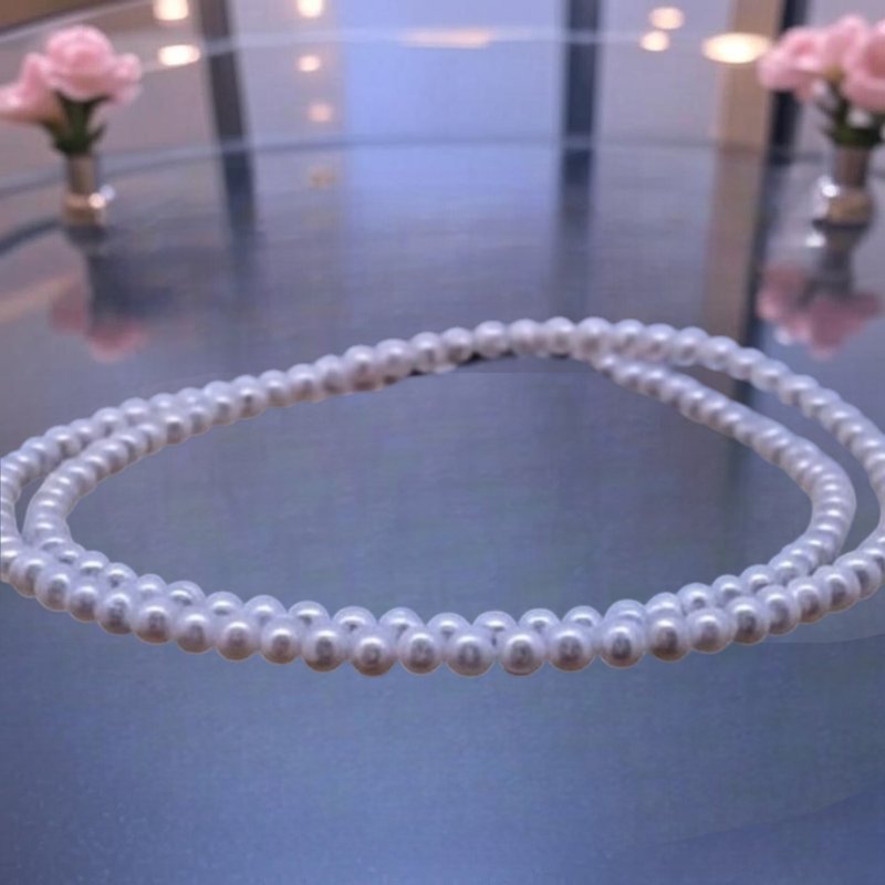 【珍珠項鍊】頂級品質淡水珍珠項鍊 | 質感升級  氣質首選 - 項鍊 - 珍珠 銀色