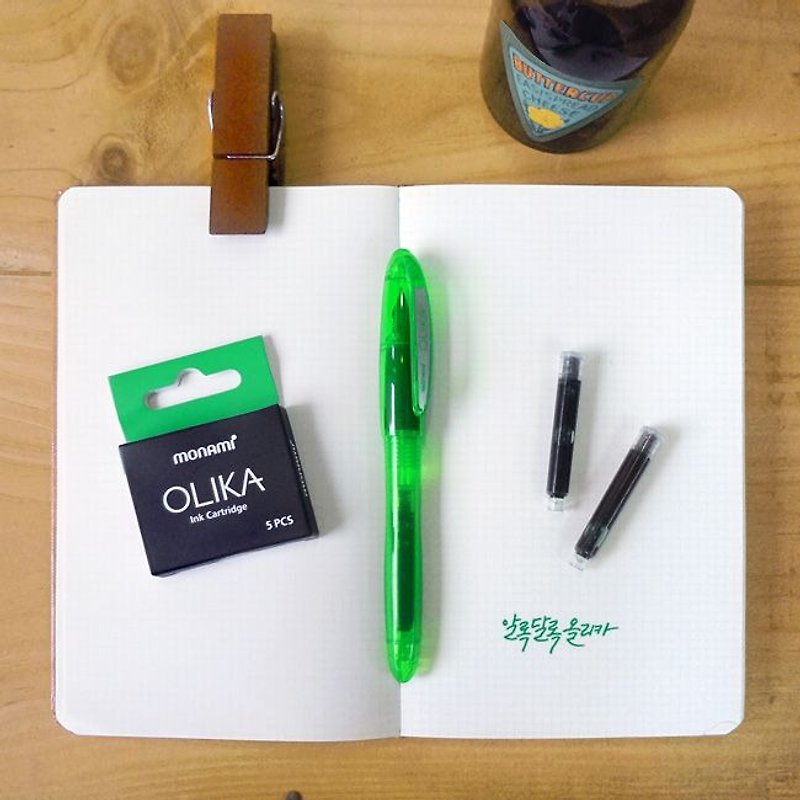 Monami-Rainbow Pen Ink Restricted Group - Turquoise, MNM22666B - ปากกาหมึกซึม - พลาสติก สีเขียว