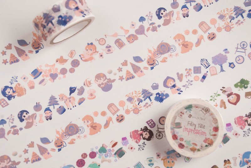 【Fairytale Washi Tape】 Fairytale Impression Washi Tape (double-color) / Yuu - Washi Tape - Paper 