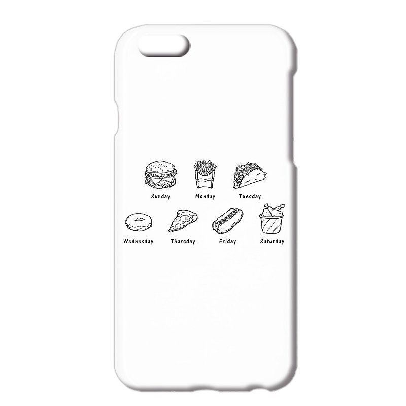 iPhone Case / Junk Food Week - เคส/ซองมือถือ - พลาสติก ขาว