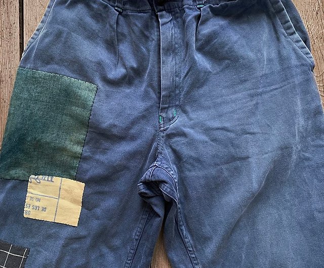 Japanese boro patch × 70〜80's French work pants - Shop MAMEDORI