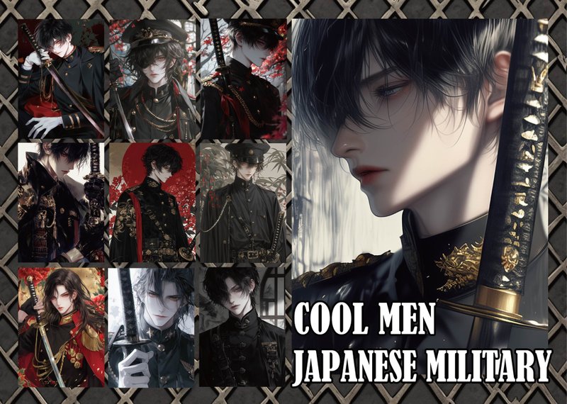COOL MEN JAPANESE デザインペーパー　両面A6 - 筆記本/手帳 - 紙 