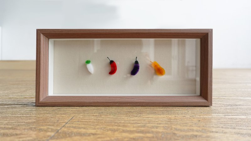 Auspicious Sustainable Craft Fruit and Vegetable Frame Decoration - ของวางตกแต่ง - ไฟเบอร์อื่นๆ หลากหลายสี