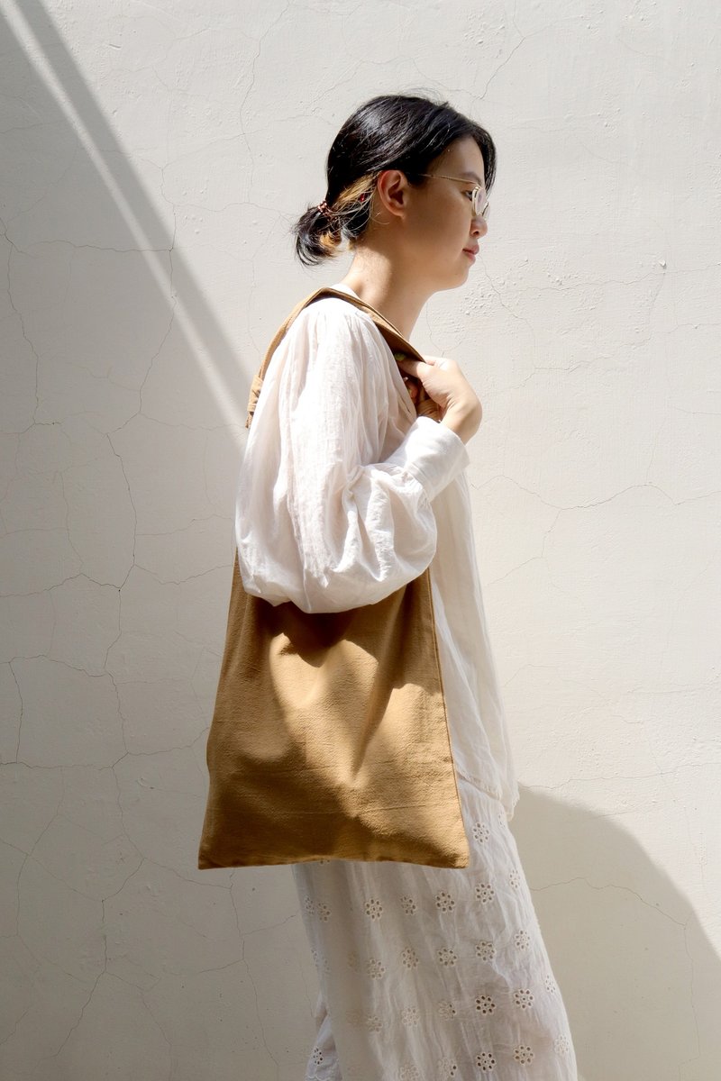 Buyo side vest backpack khaki.black - กระเป๋าแมสเซนเจอร์ - ผ้าฝ้าย/ผ้าลินิน สีดำ