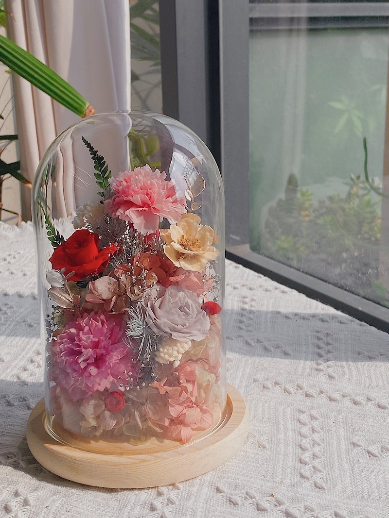 -Ready stock- Carnation glass cup section. Graduation gifts. - ช่อดอกไม้แห้ง - พืช/ดอกไม้ หลากหลายสี