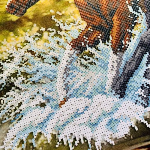 Store DIY bead embroidery kit Horse.Beaded wall art