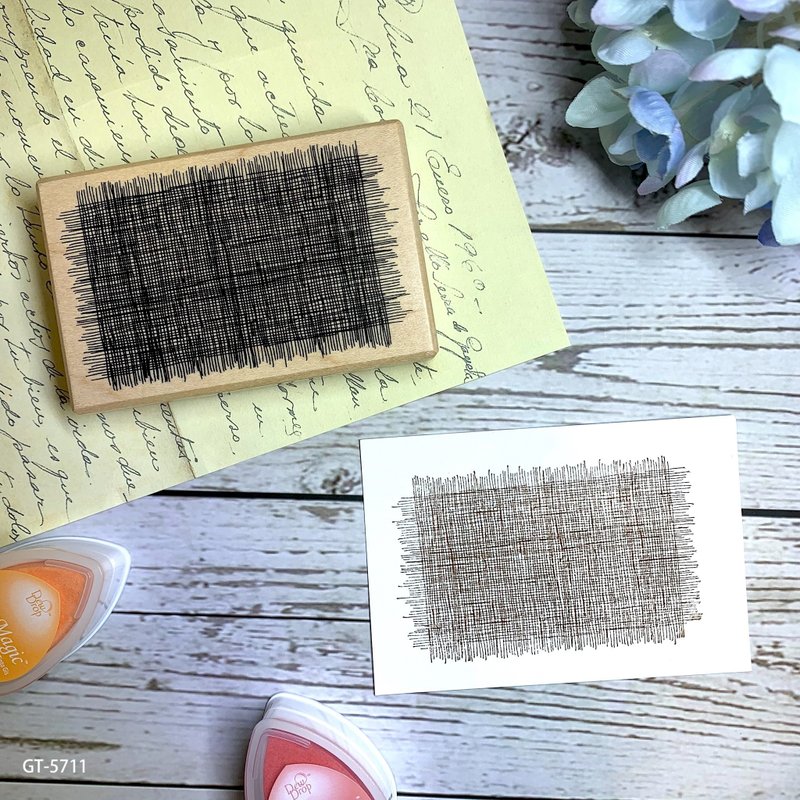 Maple Stamp- Burlap Material - Stamps & Stamp Pads - Wood 