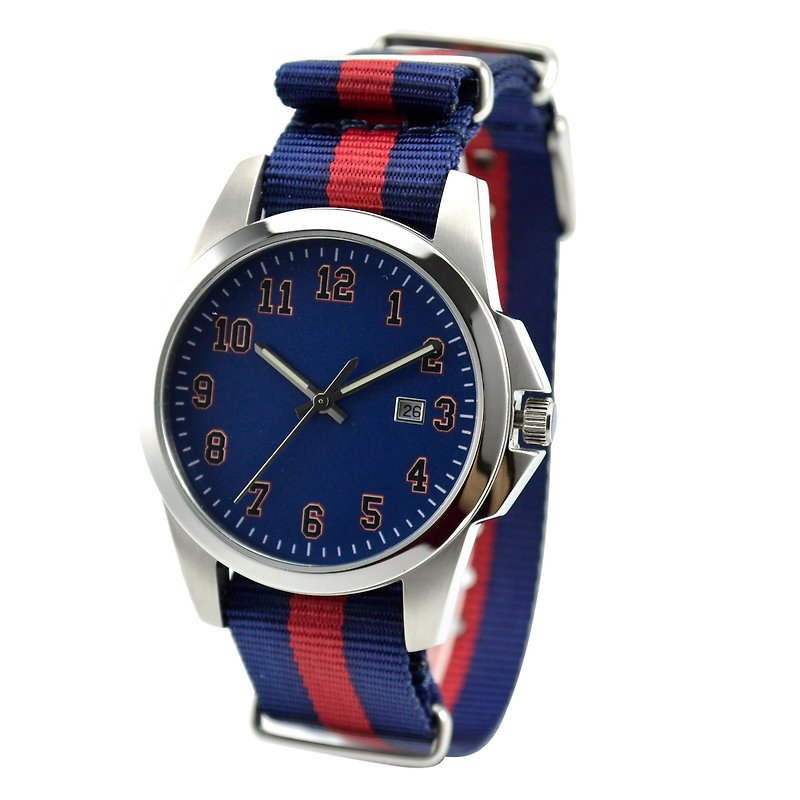 Casual Watch in Nylon Band - Free shipping worldwide - Women's Watches - Other Metals Blue