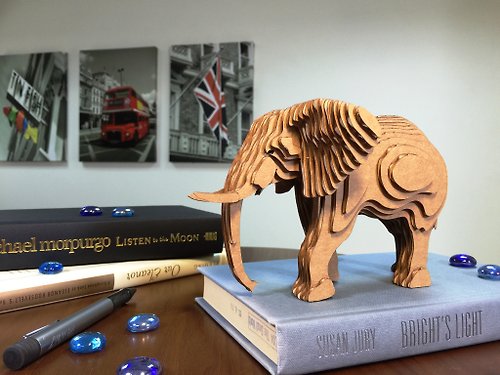 CONTAMO Contamo手作模型DIY材料包 野生動物系列-大象－大