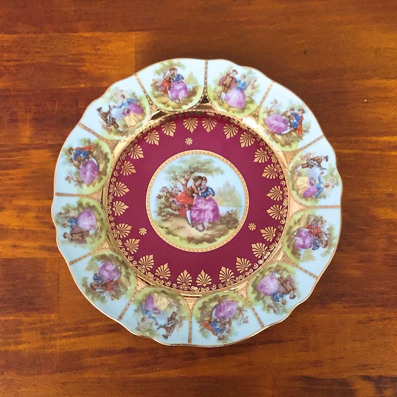 European antique porcelain plate collection A - Plates & Trays - Porcelain 