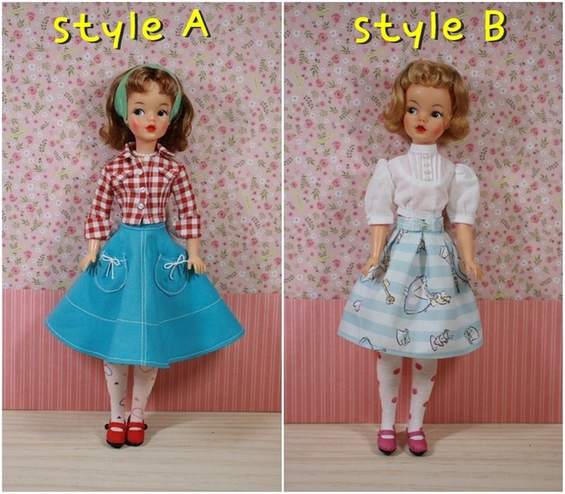 vintage Tammy doll blouse & skirt - 其他 - 棉．麻 多色