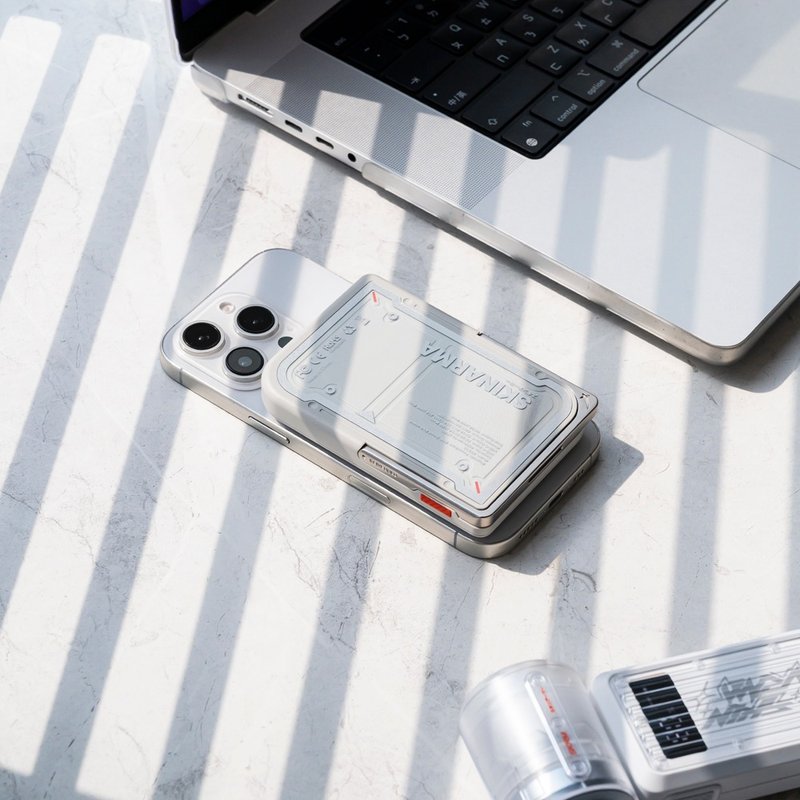 SKINARMA Mecha 5000mAh 20W Magnetic Stand Power Bank WH Mark - Chargers & Cables - Other Materials Multicolor