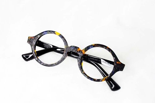 elements-eyewear ELEMENTS Eyewear 琥珀色 復古粗圓框眼鏡 日本手造