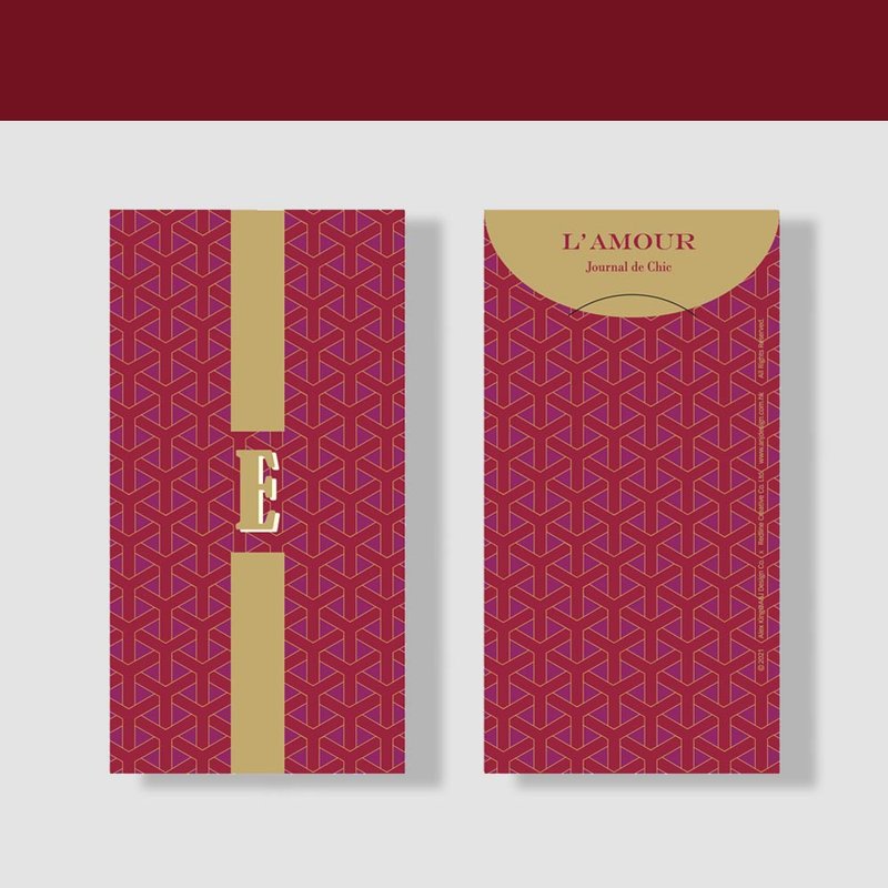 得獎  CNY New Year 2023 專屬 質感信封 I Letter E (8入) - 卡片/明信片 - 紙 卡其色