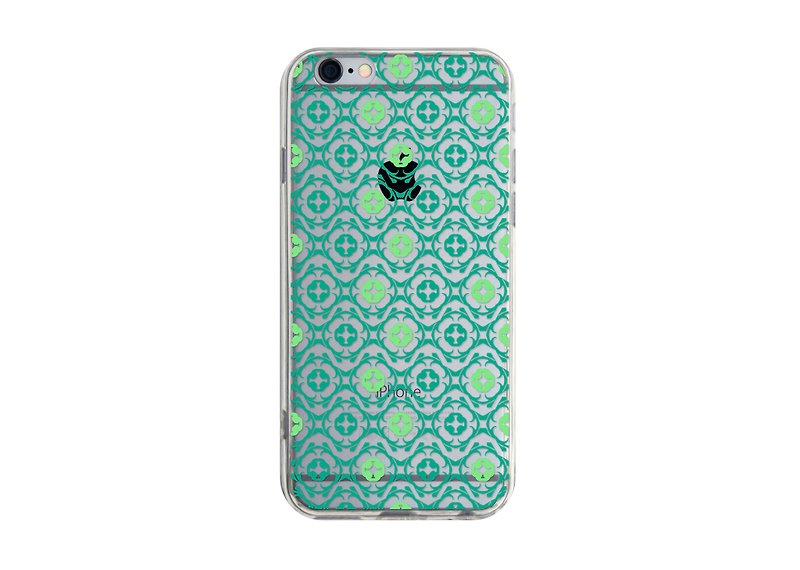 Progressive green dot transparent TPU phone case for Apple iPhone Samsung Huawei - Phone Cases - Plastic Green