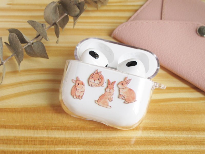 兔兔 AirPods 透明耳機保護套 Case - AirPods/耳機保護套 - 塑膠 透明